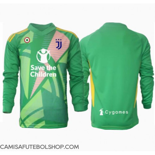 Camisa de time de futebol Juventus Goleiro Replicas 2º Equipamento 2024-25 Manga Comprida